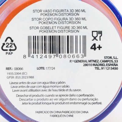 Copo Com Figura 3D Pokémon