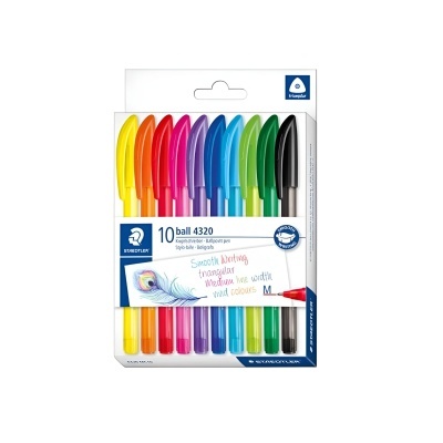 Conjunto de 10 esferográficas cores sortidas | Staedtler