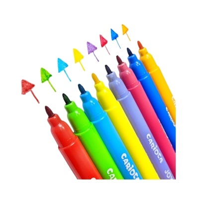 12 Marcadores de Feltro Carioca Joy