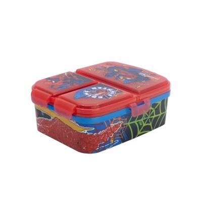 Sanduicheira XL com 4 compartimentos Homem Aranha