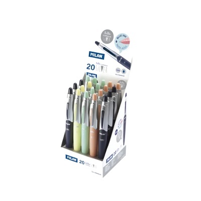 Esferográfica Capsule Silver sortida | Milan