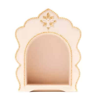 Oratório pérola/dourado com Pomba Espírito Santo | Little Drops of Water