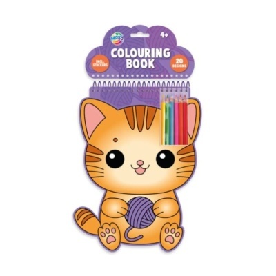 Livro de colorir em formato de Gato