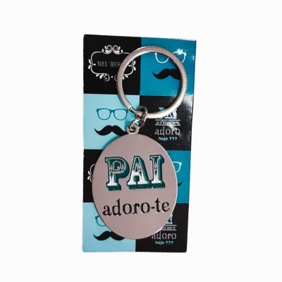 Porta-chaves metálico "Pai Adoro-te"