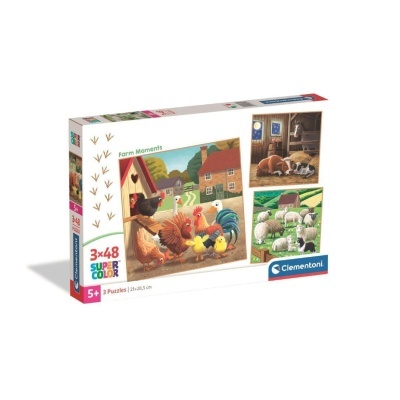 Puzzle Quinta 3x48 peças Supercolor | Clementoni