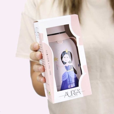 Garrafa térmica Pink Princess 350ml | Aurea