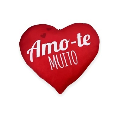 Almofada coração "Amo-te muito" 15cm