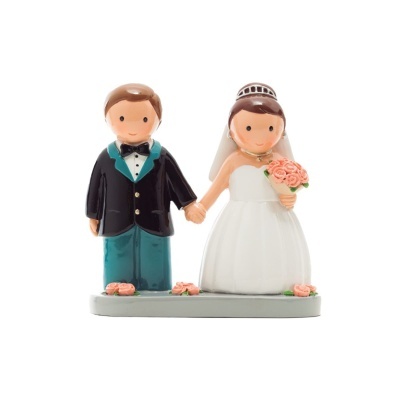 Casal de noivos flores rosa | Little Drops Of Water