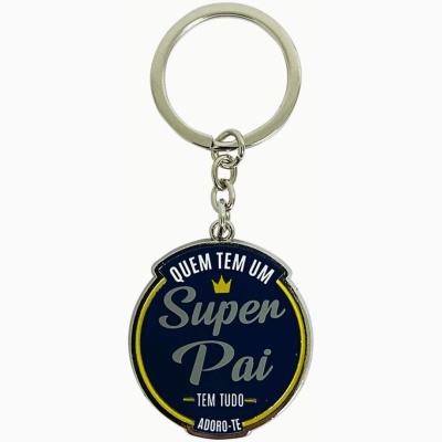 Porta chaves metálico "Super Pai"