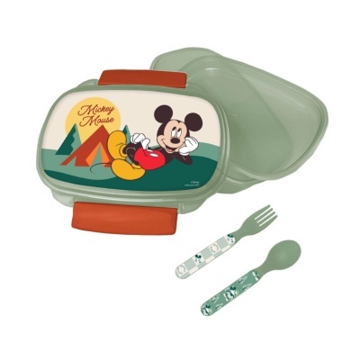 Sandwicheira com talheres Mickey