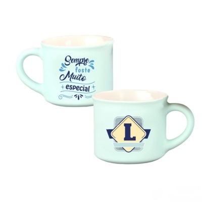 Chávena café aveludada Azul "L"