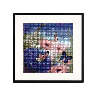 Pinta com Diamantes Borboletas e Malmequeres