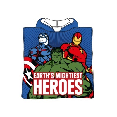 Poncho de praia microfibra Avengers