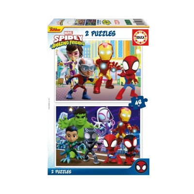 Puzzle Marvel Spidey and His Amazing Friends 2x48 peças | Educa