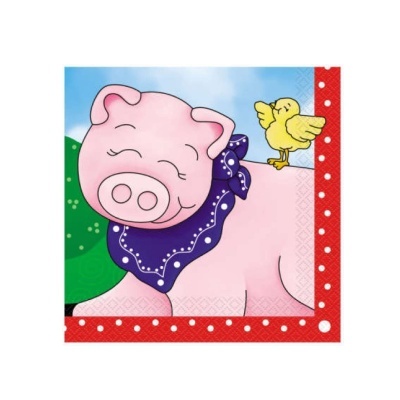 Guardanapos Animais da Quinta 16unid