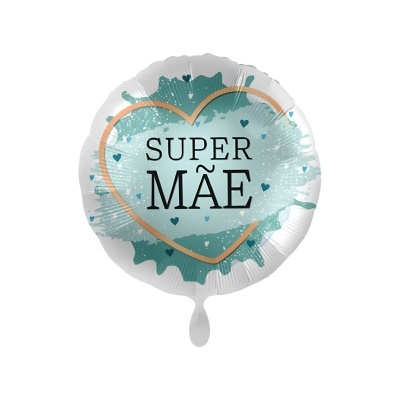 Balão Metálico "Super Mãe" 43cm