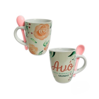 Caneca Cerâmica “Avó Mais Querida do Mundo”