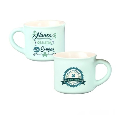 Chávena café aveludada "Boa Sorte"