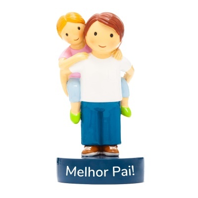 Figura em resina Melhor Pai! (Menina)