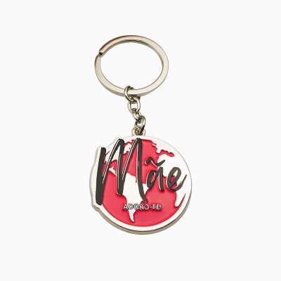 Porta-chaves metálico "Mãe Adoro-te"
