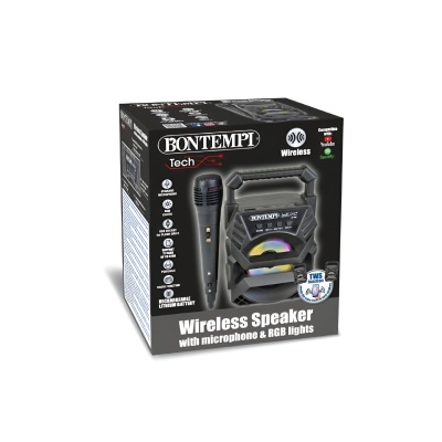 Mini Coluna Wireless com Microfone