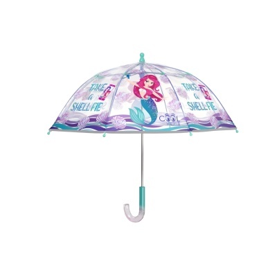 Guarda-chuva transparente Sereia 42cm