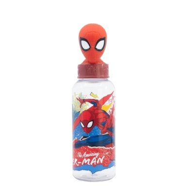 Garrafa Ecozen Com Figura 3D Homem Aranha