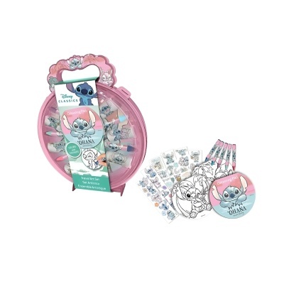 Conjunto criativo de viagem para colorir Stitch