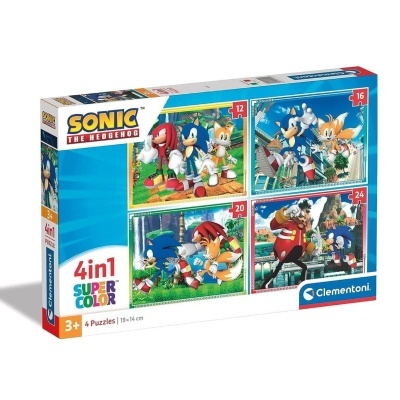 Puzzle Sonic the hedgehog 4 em 1 | Clementoni
