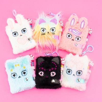 Mini Bloco de Notas Porta-Chaves com Caneta Multicor | Girabrilla