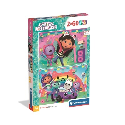 Puzzle Gabby´s Dollhouse 2x60 peças | Clementoni