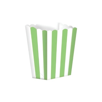 Caixas para pipocas riscas verdes
