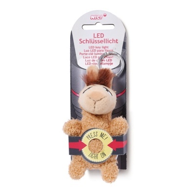 Porta-chaves peluche com luz led Lama Luis | Nici