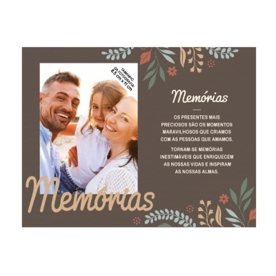 Moldura de madeira "Memórias" | H&H