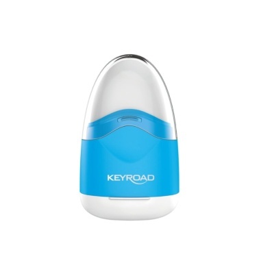 Apagador de quadro branco azul e branco da marca KEYROAD com tampa transparente