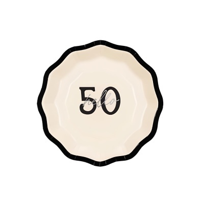 Pratos papel "Hello 50" 18cm