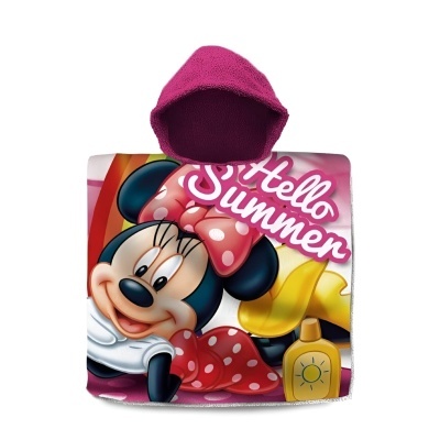 Poncho de praia Minnie Disney algodão