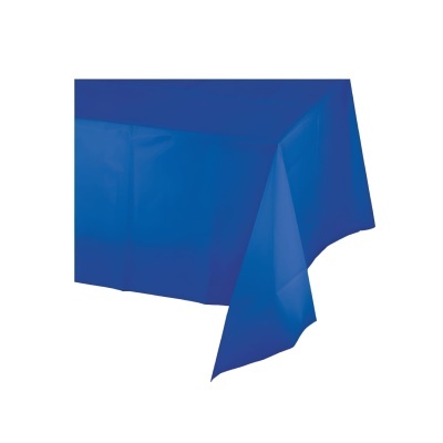 Toalha de mesa plástico azul royal