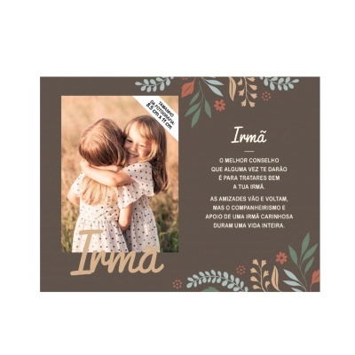 Moldura de madeira "Irmã" | H&H