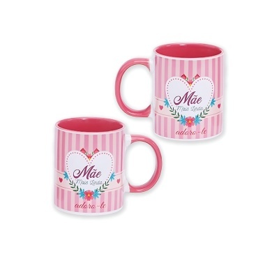 Caneca cerâmica "Mãe Mais Linda"