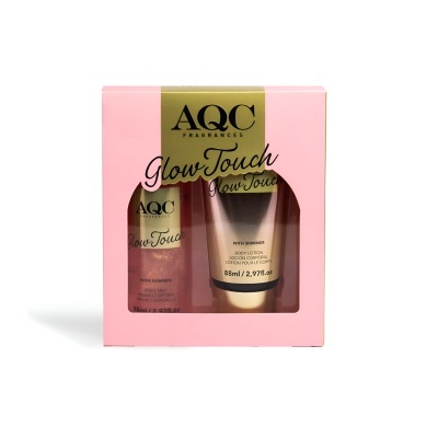 Conjunto spray e loção corporal Pink Glitter | AQC