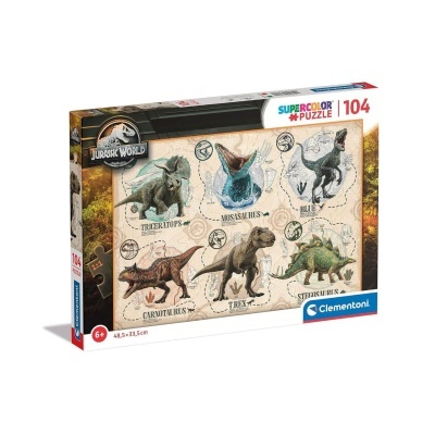 Puzzle Jurassic World 104 peças Supercolor | Clementoni