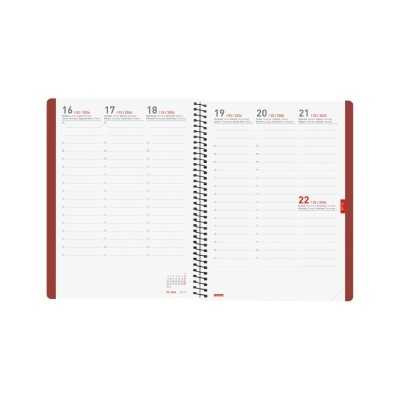 Agenda semanal Ikon 16 Meses 2025/2026 Bordô | Finocam Agenda semanal Ikon 16 Meses 2025/2026 Bordô | Finocam
