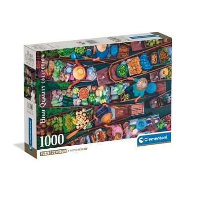 Puzzle "Thai Floating Market" 1000 peças | Clementoni