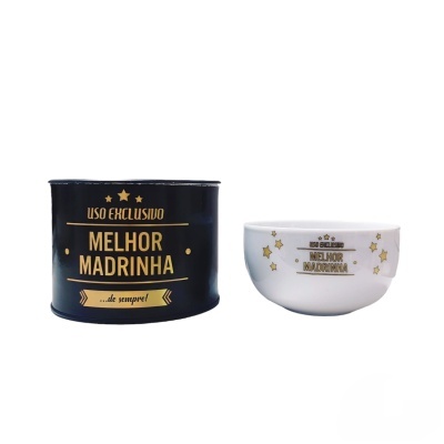 Taça cerâmica "Melhor Madrinha"