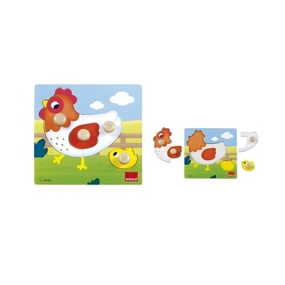 Puzzle em madeira Galinha | Goula