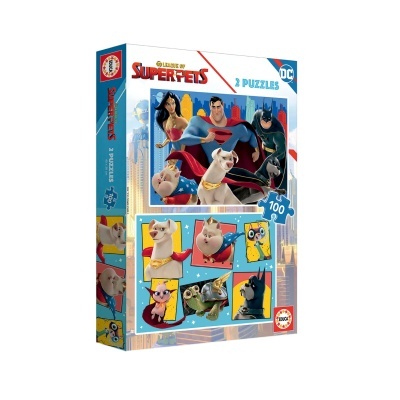 Puzzle DC Liga dos Super-pets 2x100 | Educa