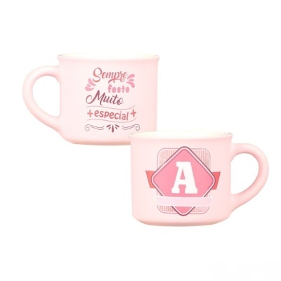 Chávena café aveludada Rosa "A"