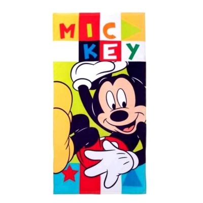 Toalha de praia Mickey Disney algodão