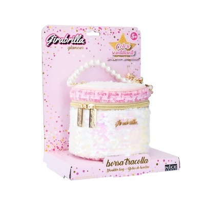 Bolsa Girabrilla Glamour Rosa/branco | Nice